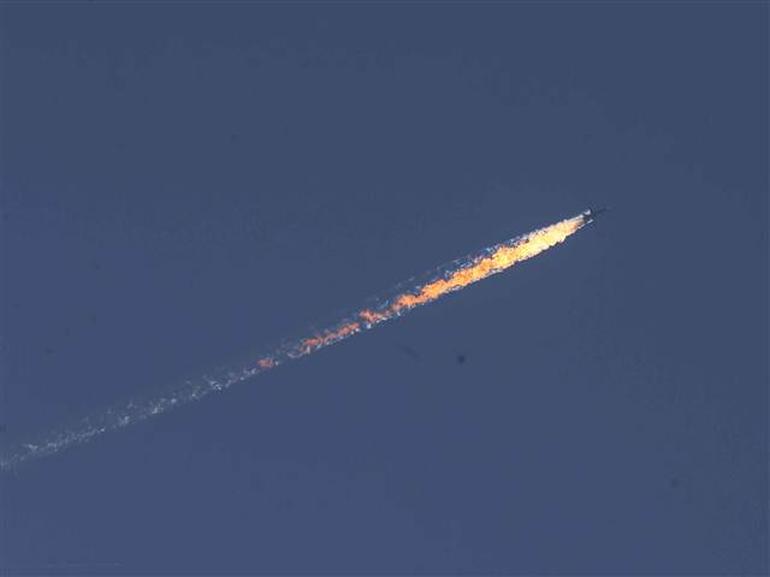 На турецко-сирийской границе сбили российский самолет. Онлайн